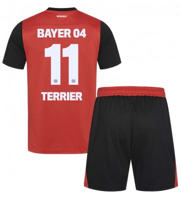 Bayer Leverkusen Martin Terrier #11 Hemmakläder Barn 2024-25 Kortärmad (+ Korta byxor)